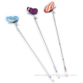 New design interactive colorful telescopic rod cat teaser